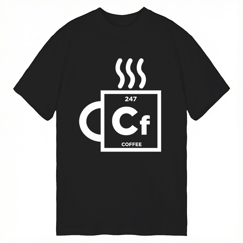 Modecanvas Coffee Element DTG Printing Classic T-Shirt-modecanvas