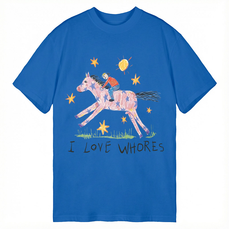 Modecanvas I Love Whores Meme DTG Printing Classic T-Shirt-modecanvas