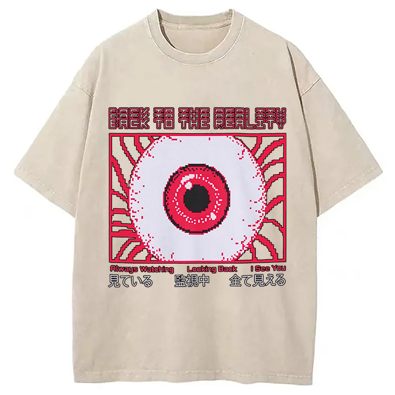 Modecanvas Under Surveillance DTG Printing Washed T-Shirt