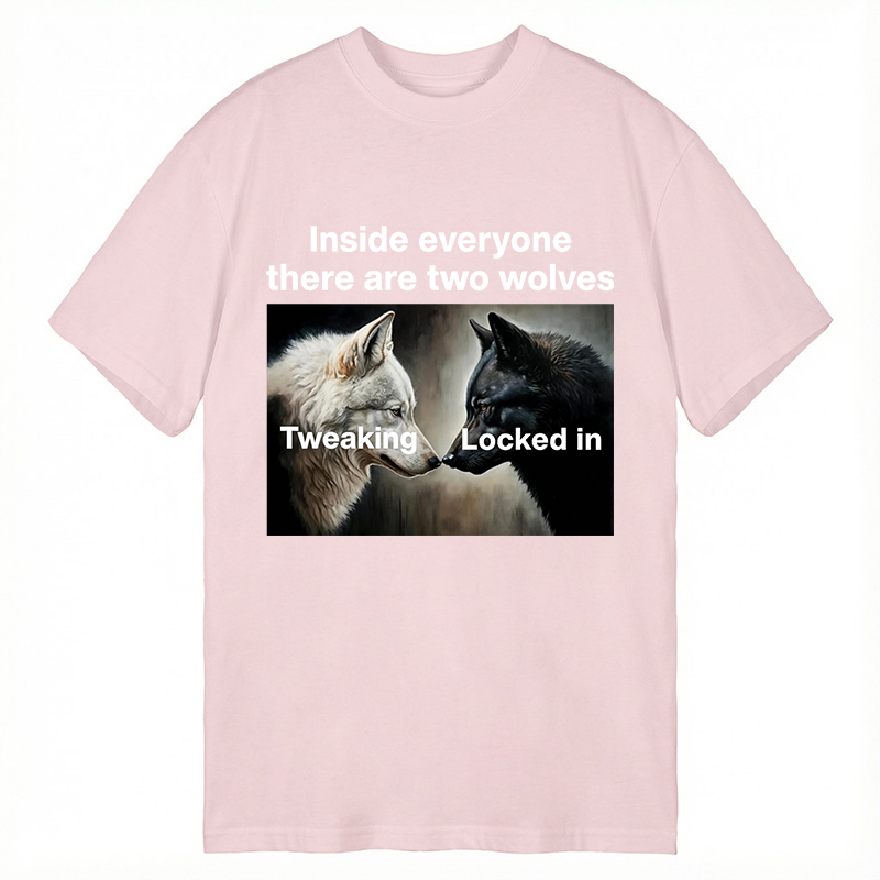 Modecanvas Inside Everyone There Are Two Wolves DTG Printing Classic T-Shirt-modecanvas