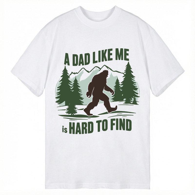 Modecanvas Retro Funny Bigfoot Dad DTG Printing Classic T-Shirt-modecanvas