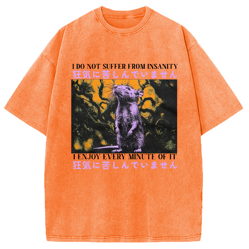 Modecanvas I Enjoy Every Minute Of It Japanese Washed T-Shirt