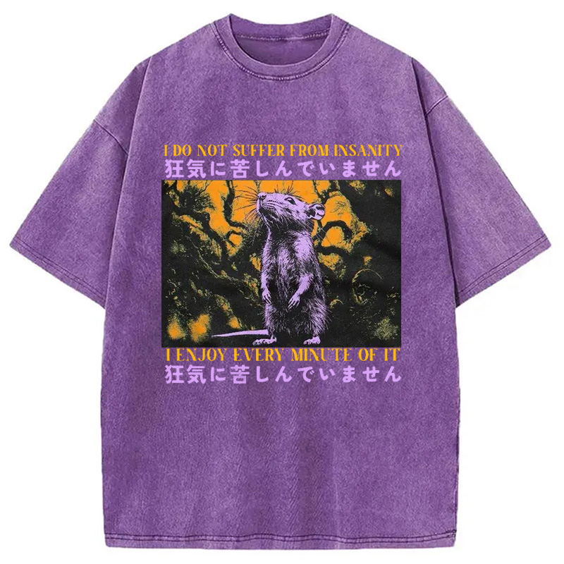 Modecanvas I Enjoy Every Minute Of It Japanese Washed T-Shirt