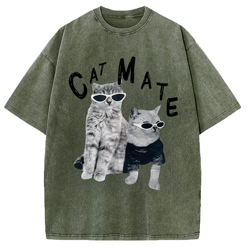 Modecanvas Catmate DTG Printing Washed T-Shirt