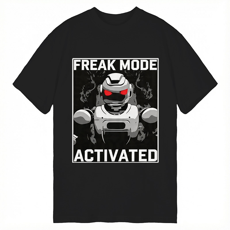 Modecanvas Freak Mode Activated DTG Printing Classic T-Shirt-modecanvas