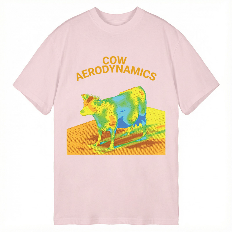 Modecanvas Cow Aerodynamics DTG Printing Classic T-Shirt-modecanvas
