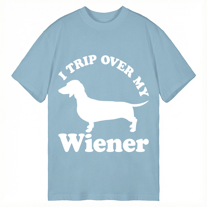 Modecanvas I Trip Over My Wiener DTG Printing Classic T-Shirt-modecanvas