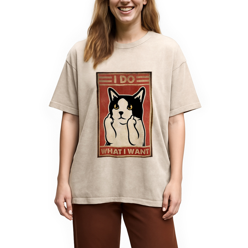 Modecanvas What I What Washed T-Shirt