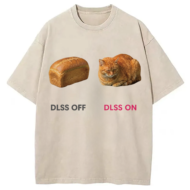 Modecanvas DLSS On Catloaf DTG Printing Washed T-Shirt