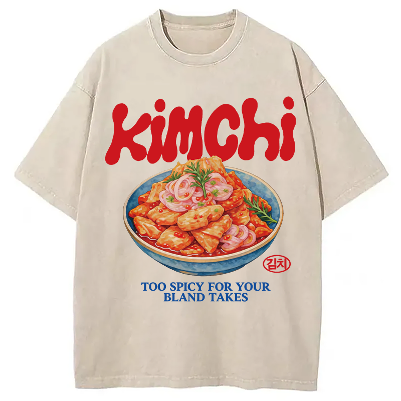 Modecanvas Kimchi DTG Printing Washed T-Shirt