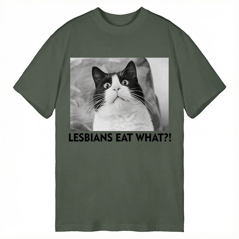 Modecanvas LESBIANS EAT WHAT!? DTG Printing Classic T-Shirt-modecanvas