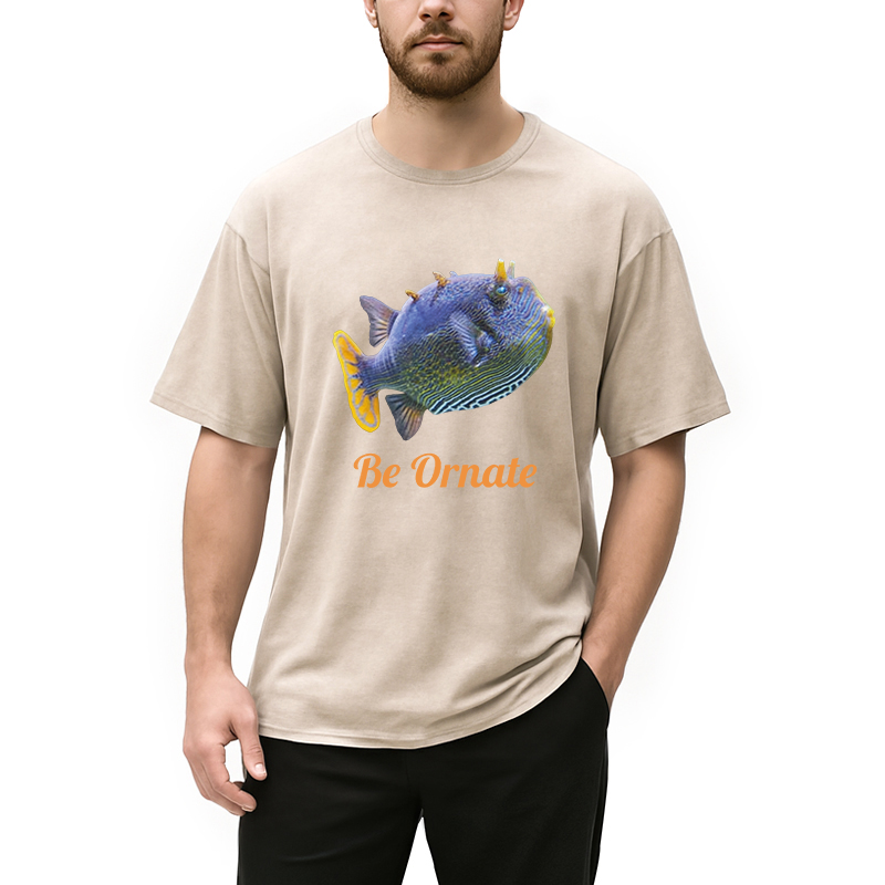 Modecanvas Be Ornate DTG Printing Washed T-Shirt