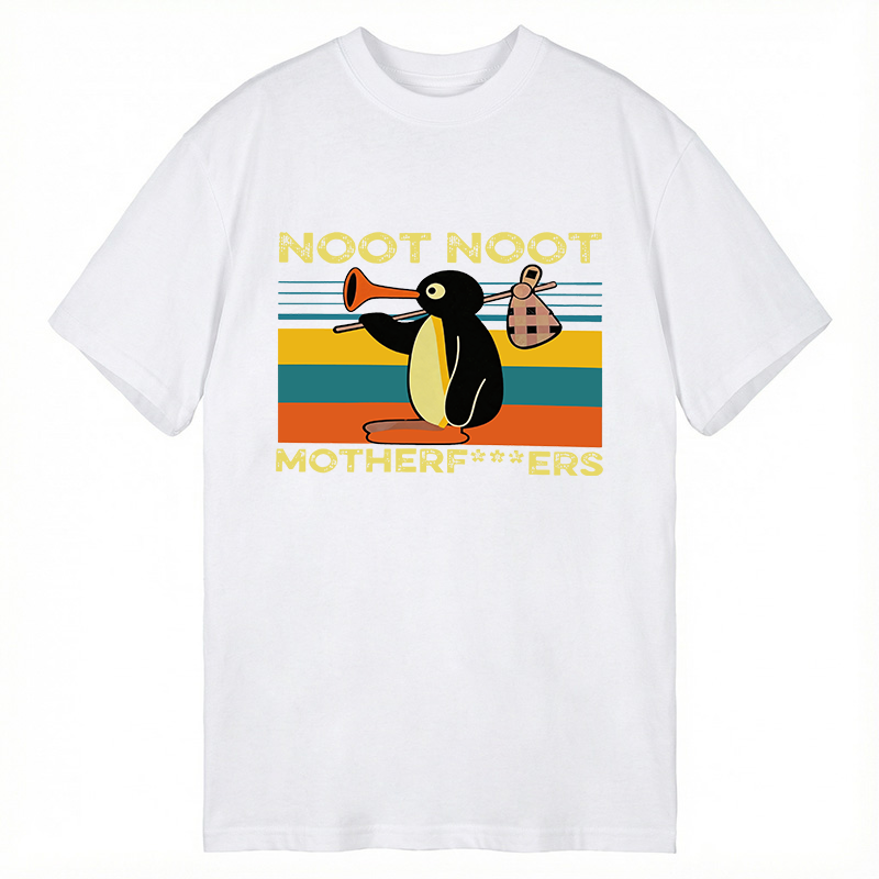 Modecanvas Pingu Noot Noot DTG Printing Classic T-Shirt-modecanvas