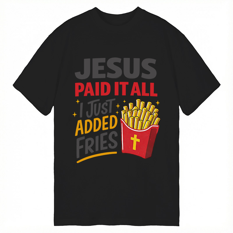 Modecanvas Jesus Paid It All DTG Printing Classic T-Shirt-modecanvas