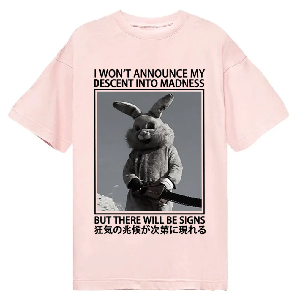 Modecanvas Rabbit Goes Into Madness DTG Printing Classic T-Shirt-modecanvas