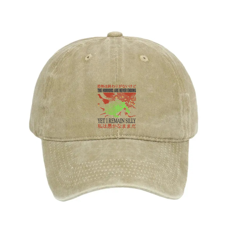 Modecanvas The Horrors are Never Ending Washed Cap-modecanvas