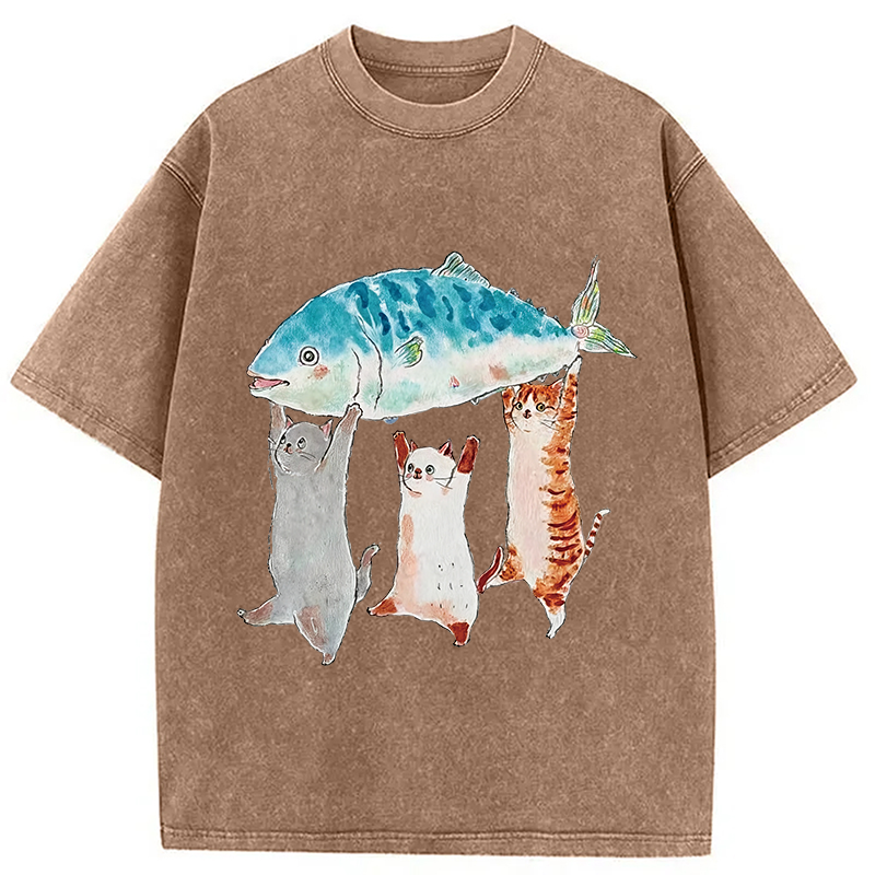 Modecanvas The Joy Of Harvest Washed T-Shirt