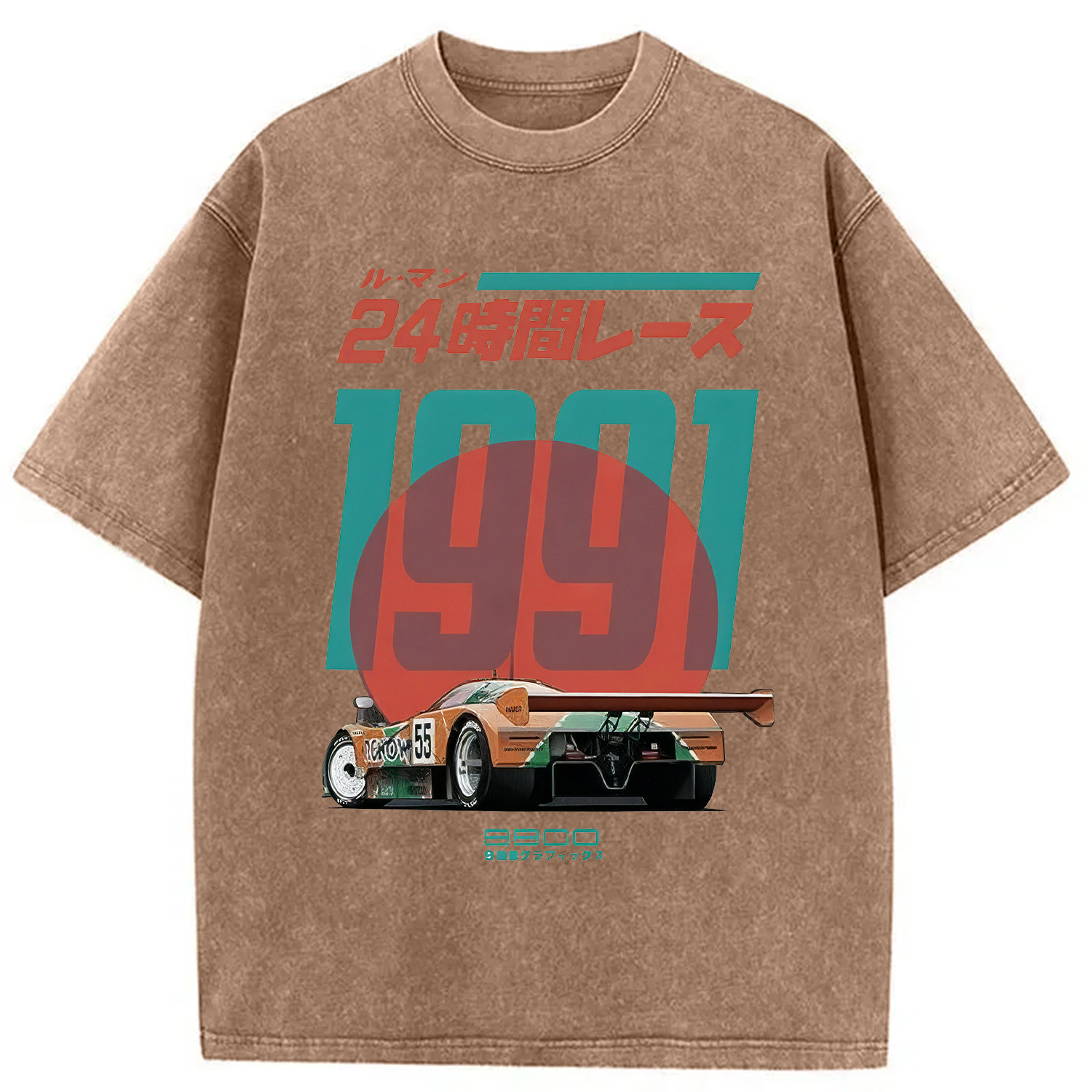Modecanvas 24-hour Racing Japanese Washed T-Shirt