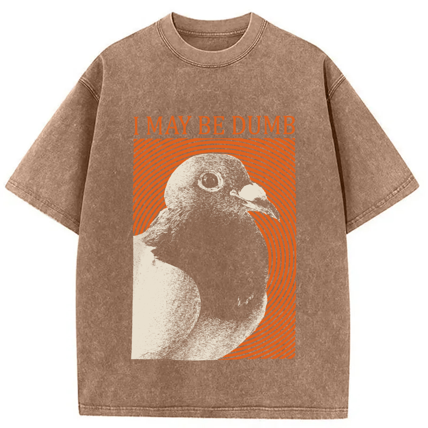 Modecanvas I May Be Dumb Washed T-Shirt-modecanvas