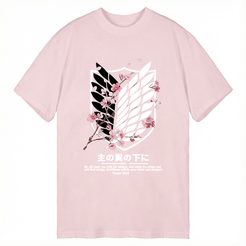 Modecanvas Under His Wings DTG Printing Classic T-Shirt-modecanvas