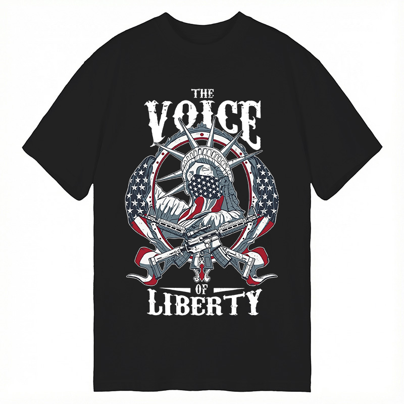 Modecanvas The Voice Of Liberty DTG Printing Classic T-Shirt-modecanvas