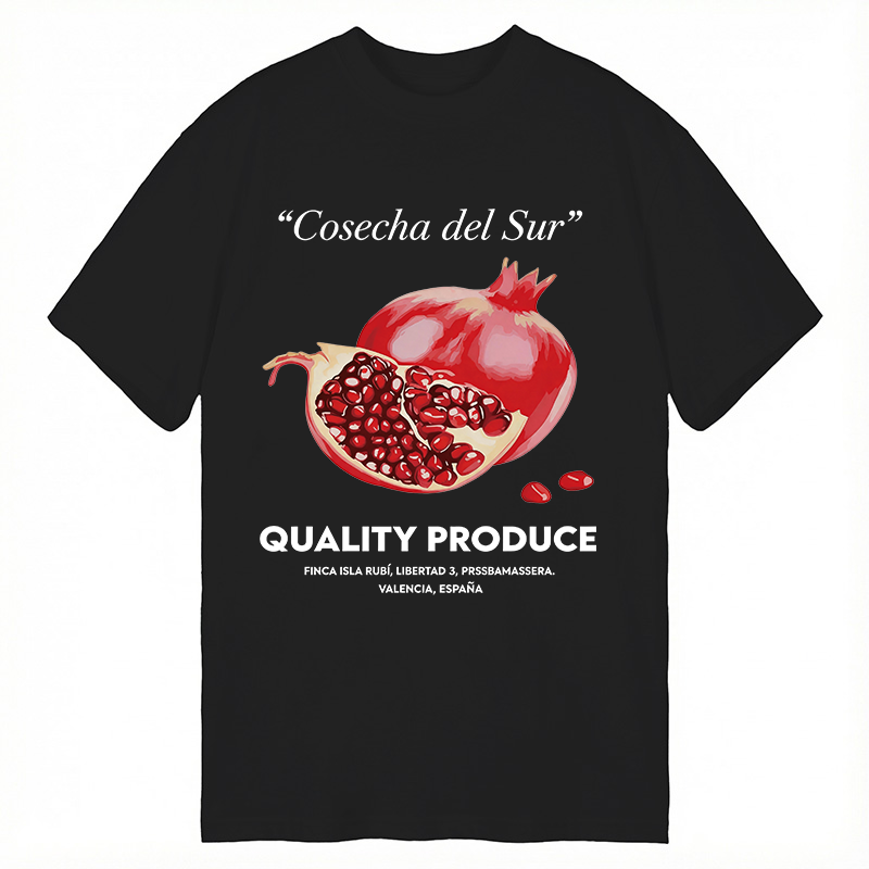 Modecanvas Pomegranate Prin DTG Printing Classic T-Shirt-modecanvas