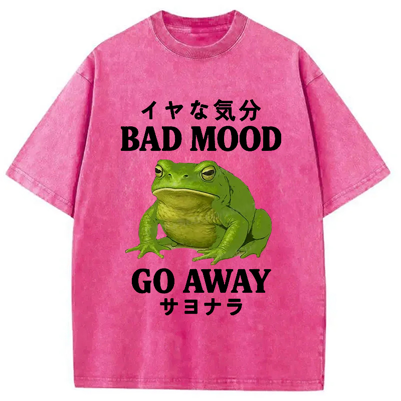 Modecanvas Goodbye To Bad Moods Washed T-Shirt
