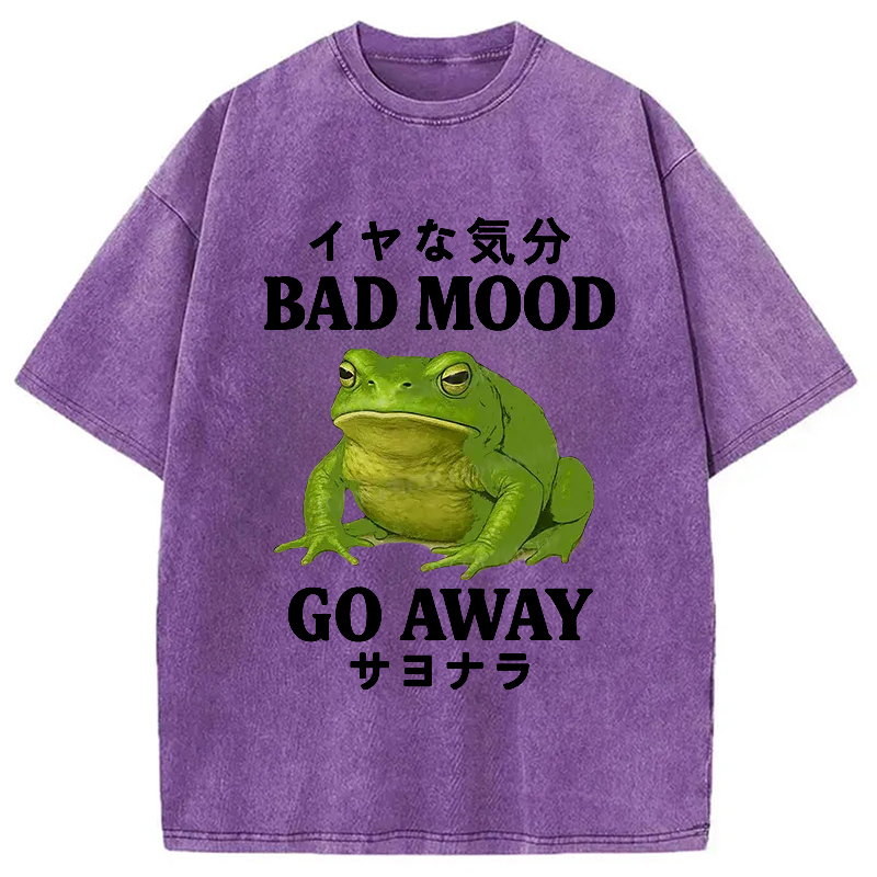 Modecanvas Goodbye To Bad Moods Washed T-Shirt