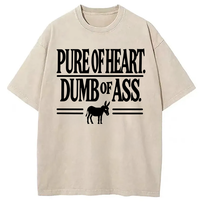 Modecanvas Cowboy Humor Funny Vintage DTG Printing Washed T-Shirt