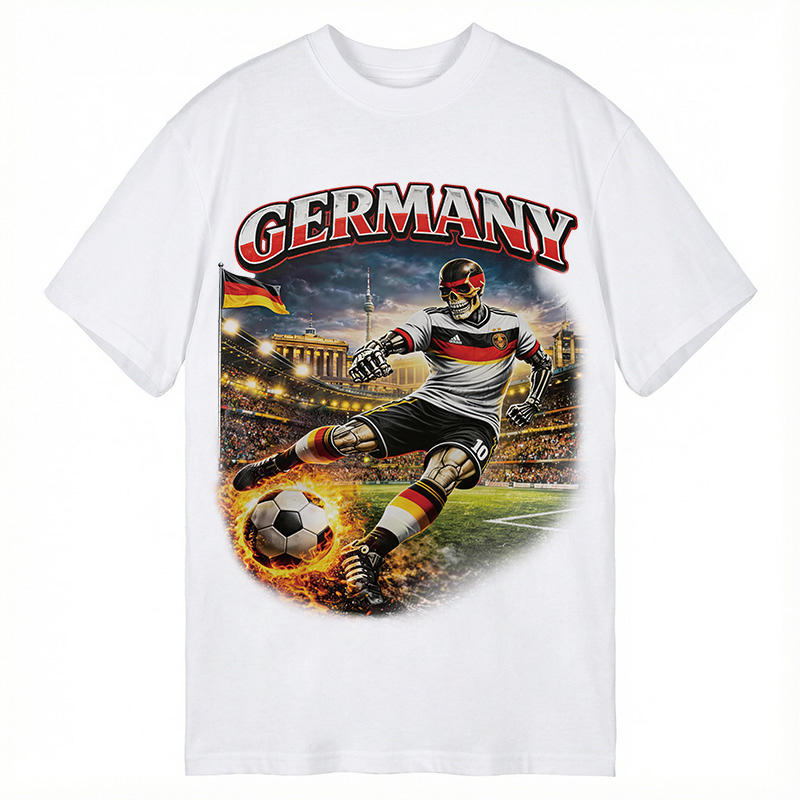 Modecanvas Germany Soccer Vintage DTG Printing Classic T-Shirt-modecanvas