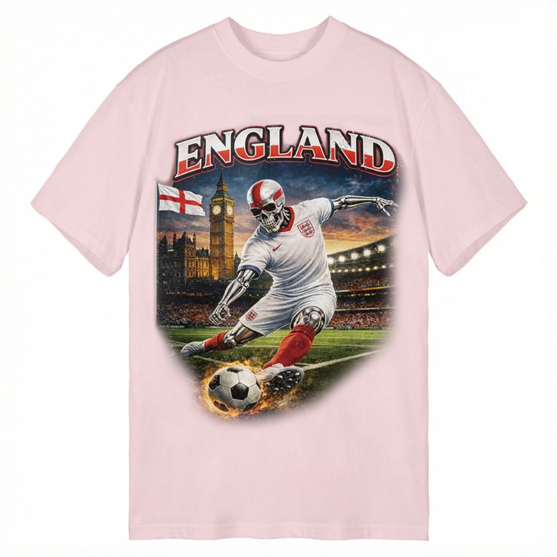 Modecanvas England Soccer DTG Printing Classic T-Shirt-modecanvas
