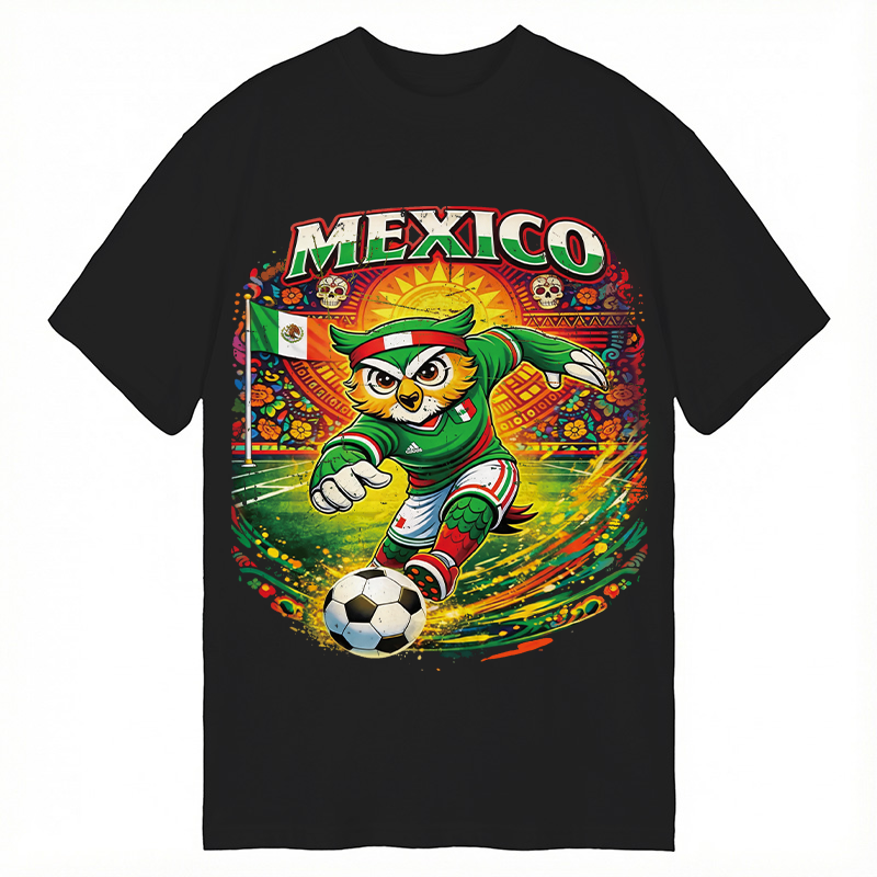 Modecanvas Mexico Soccer DTG Printing Classic T-Shirt-modecanvas