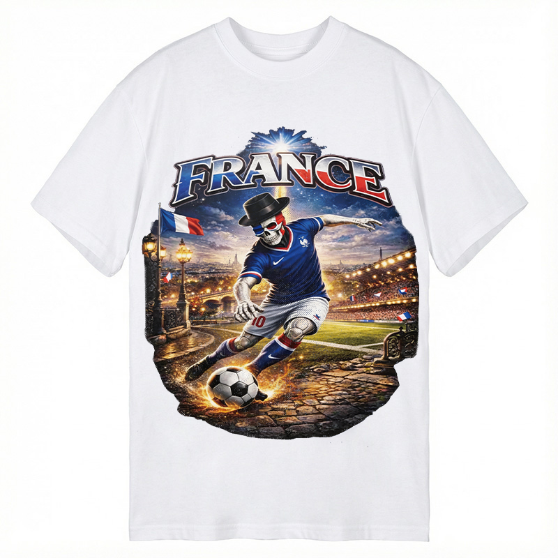 Modecanvas France Soccer DTG Printing Classic T-Shirt-modecanvas