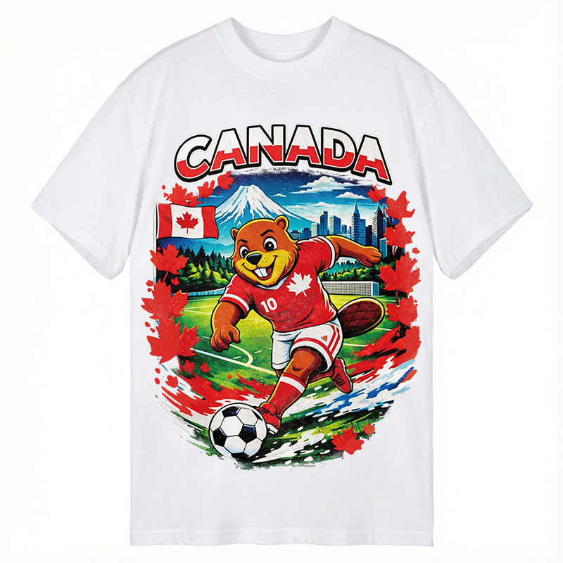 Modecanvas Canada Soccer DTG Printing Classic T-Shirt-modecanvas