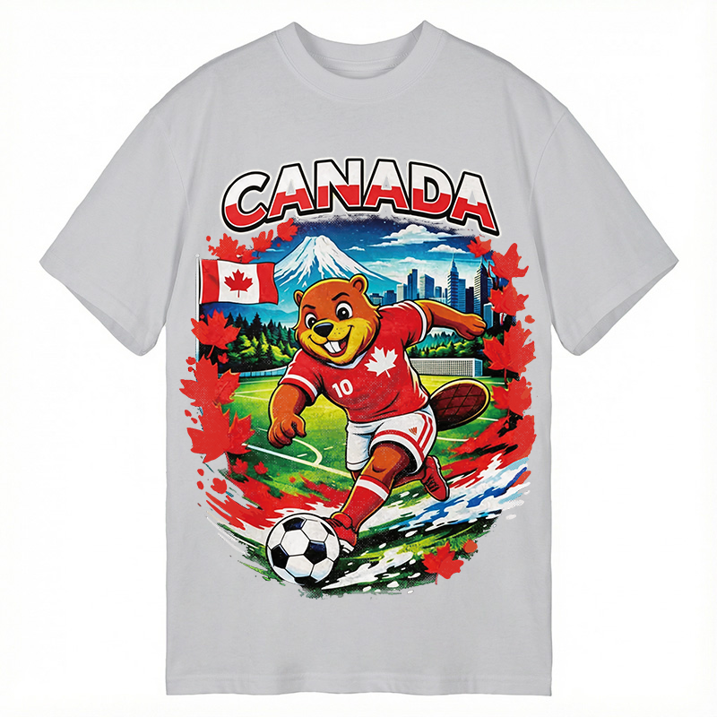 Modecanvas Canada Soccer DTG Printing Classic T-Shirt-modecanvas