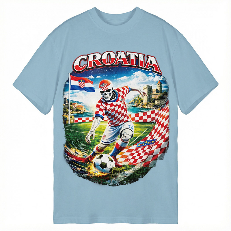 Modecanvas Croatia Soccer DTG Printing Classic T-Shirt-modecanvas