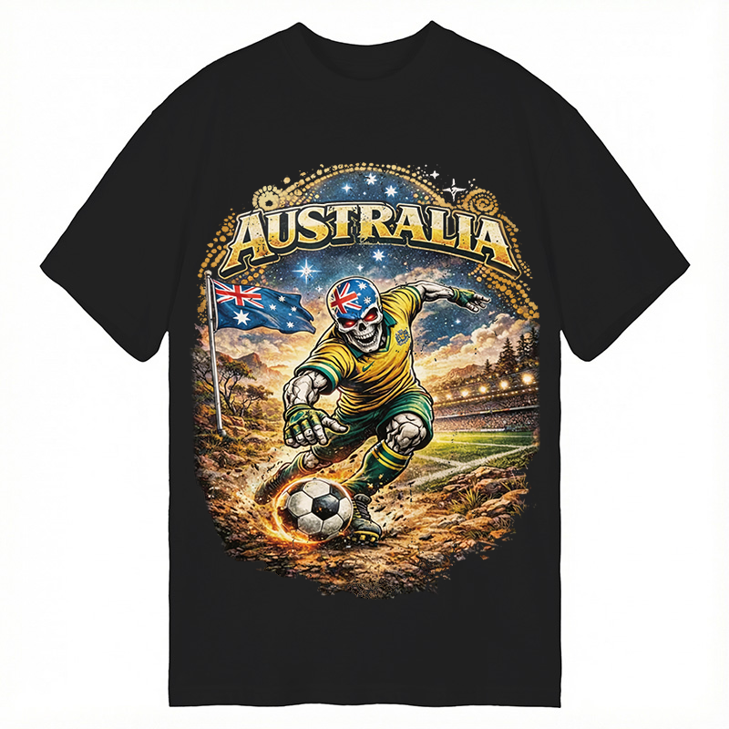 Modecanvas Australia Soccer DTG Printing Classic T-Shirt-modecanvas