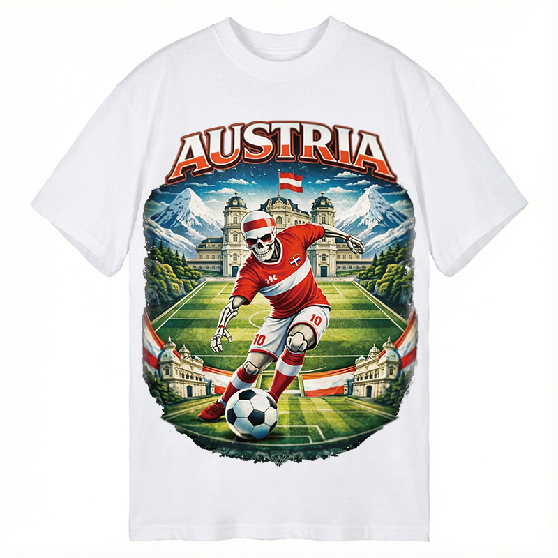 Modecanvas Austria Soccer DTG Printing Classic T-Shirt-modecanvas
