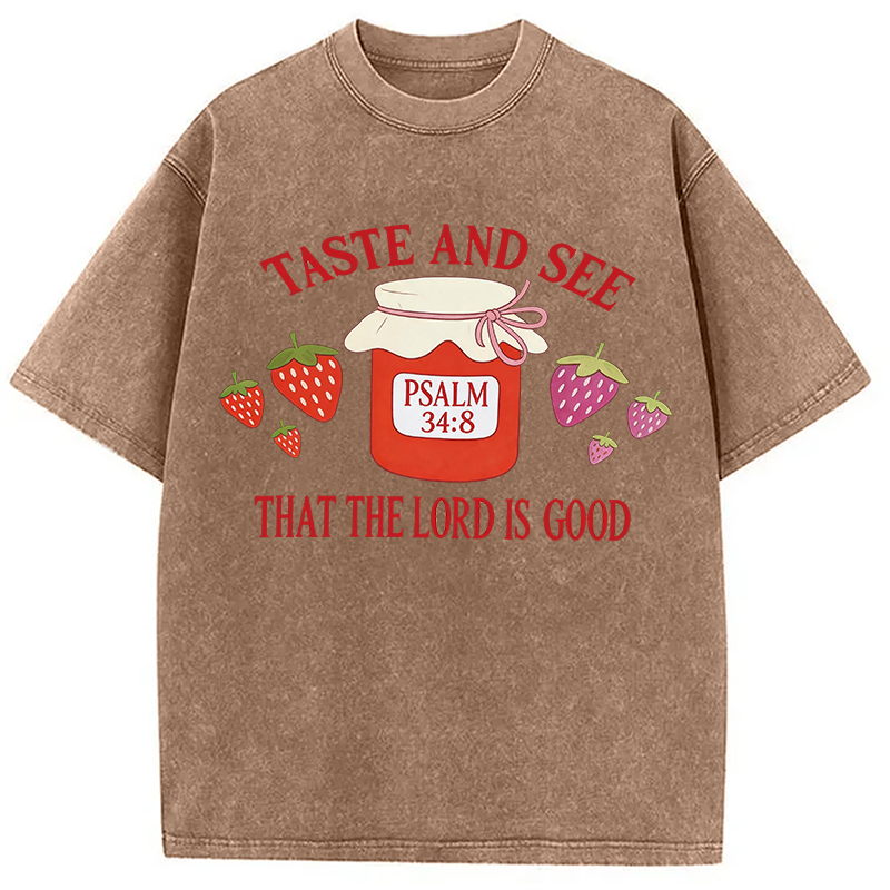 Modecanvas Taste and See DTG Printing Washed T-Shirt