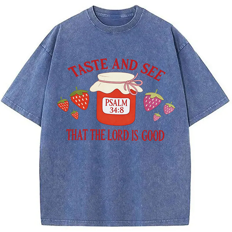 Modecanvas Taste and See DTG Printing Washed T-Shirt