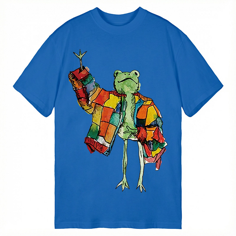 Modecanvas Stylish Frog DTG Printing Classic T-Shirt-modecanvas