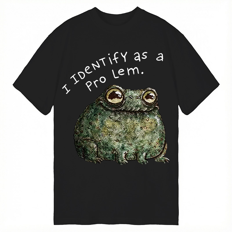 Modecanvas Sarcastic Frog Self Deprecating DTG Printing Classic T-Shirt-modecanvas