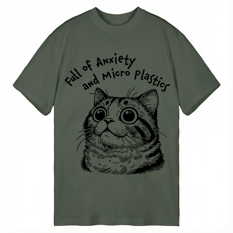 Modecanvas Full of Anxiety and Microplastics DTG Printing Classic T-Shirt-modecanvas