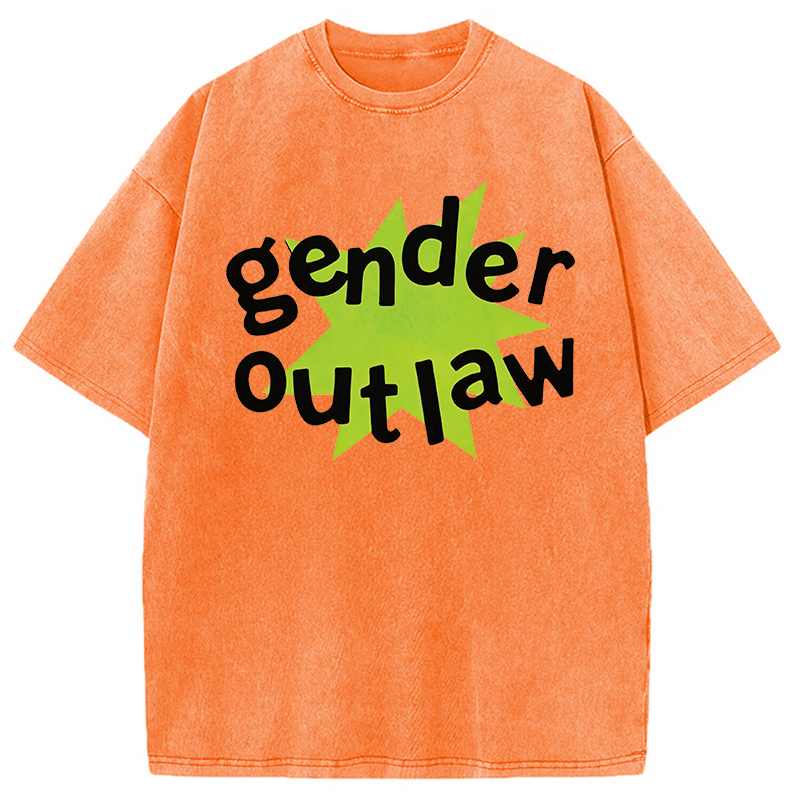 Modecanvas Gender Outlaw DTG Printing Washed T-Shirt