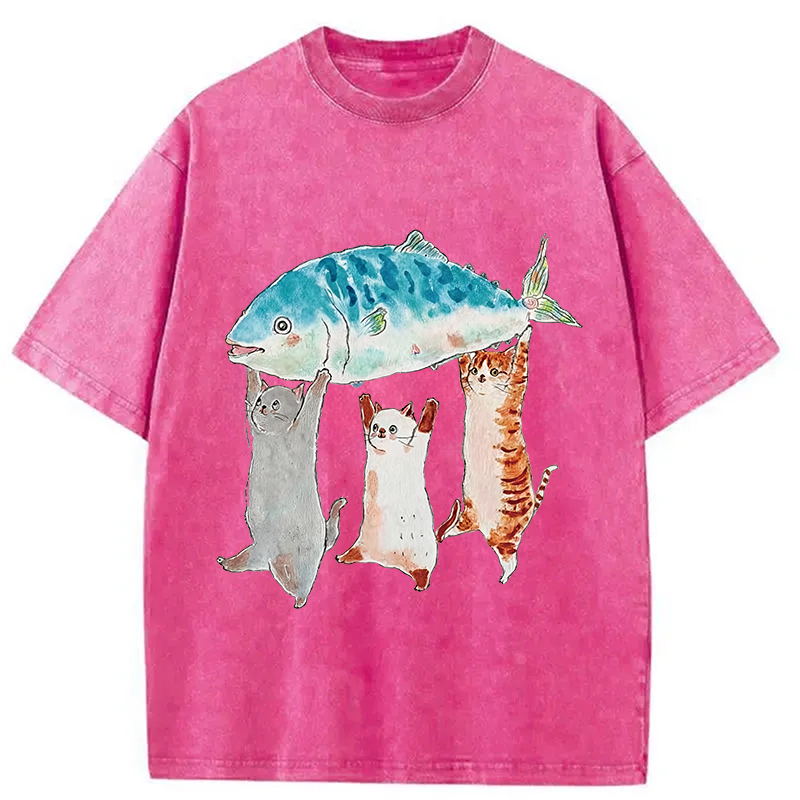 Modecanvas The Joy Of Harvest Washed T-Shirt