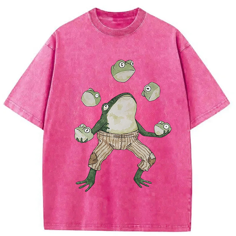Modecanvas Frog Acrobatic Master Washed T-Shirt