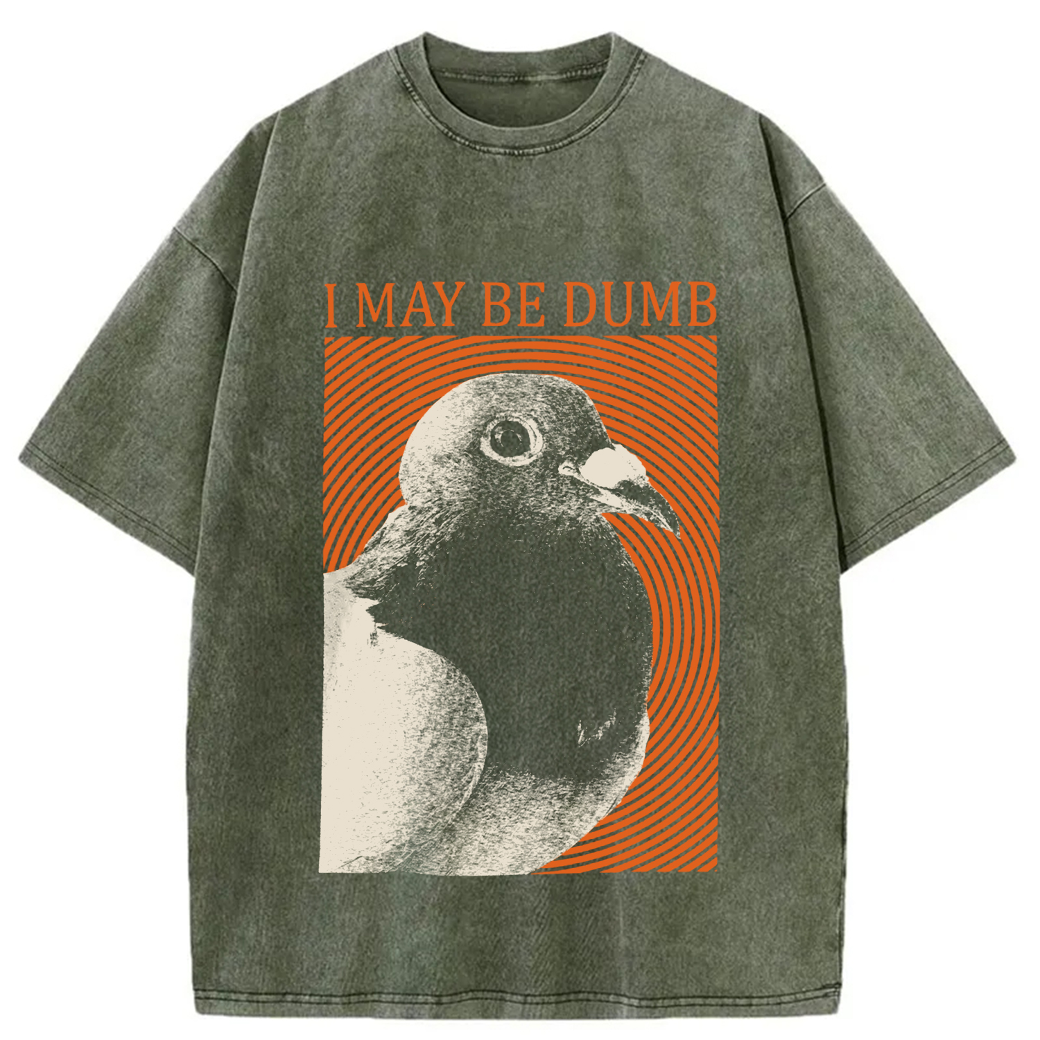 Modecanvas I May Be Dumb Washed T-Shirt-modecanvas