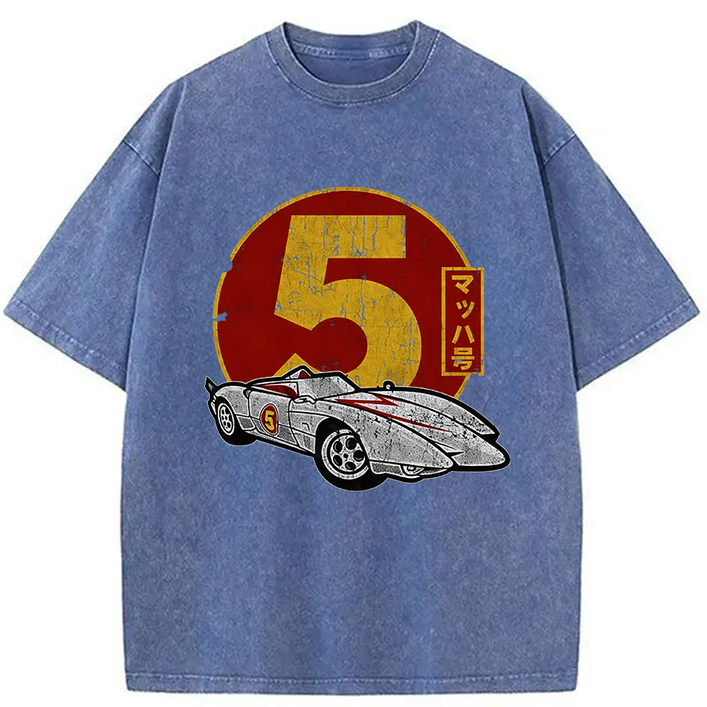 Modecanvas Vintage Mach Five Speed Racer Washed T-Shirt