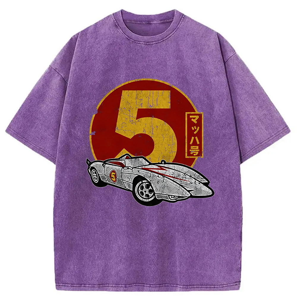 Modecanvas Vintage Mach Five Speed Racer Washed T-Shirt