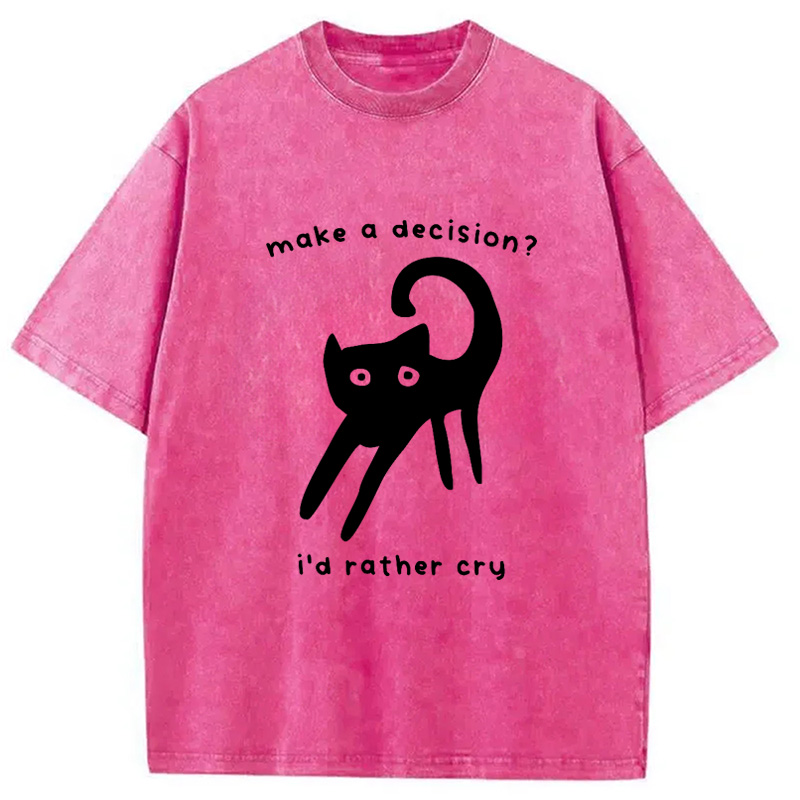 Modecanvas Making A Decision Washed T-Shirt